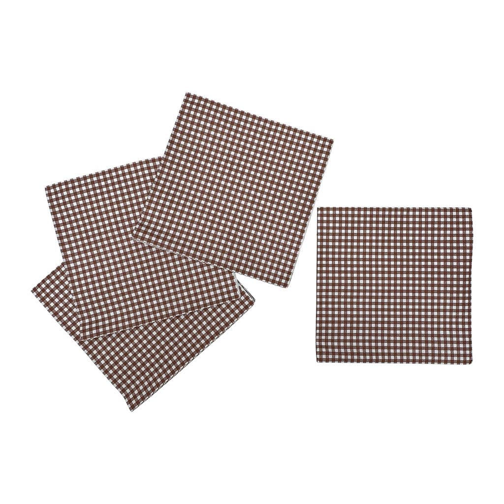 Brown paper napkins x20