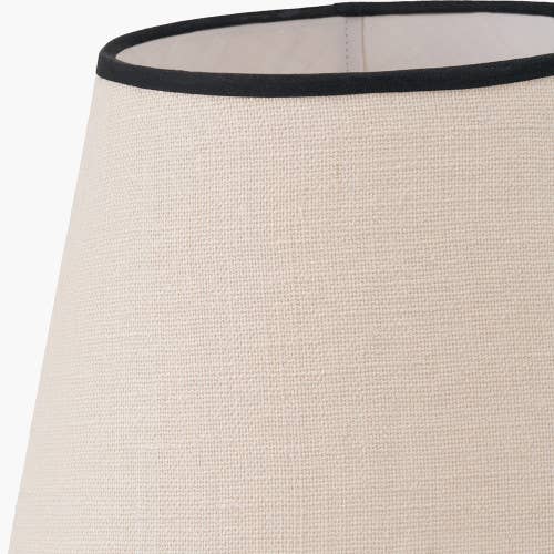 Cream Jute Scalloped Edge Lampshade - 35cm