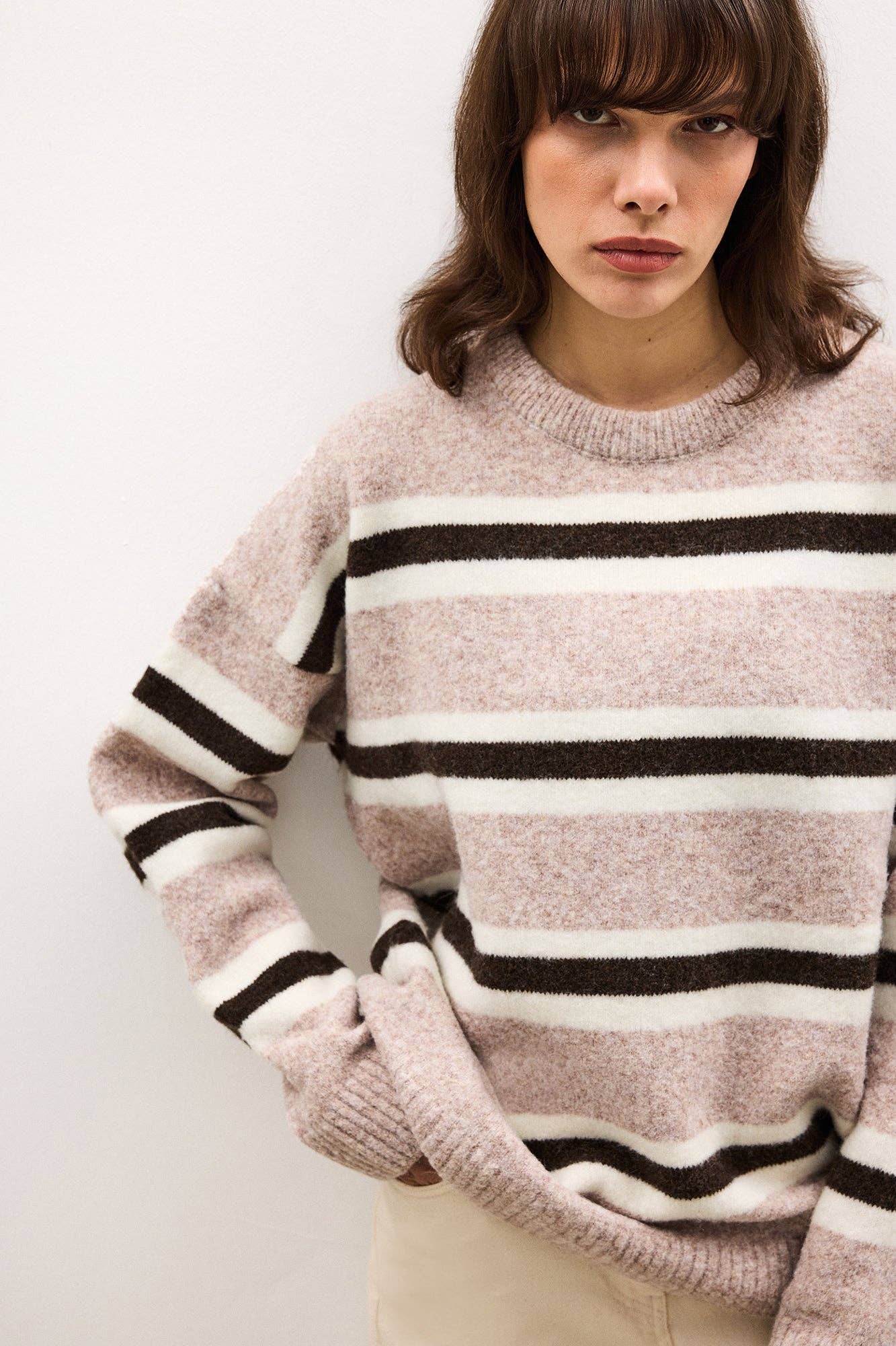 Striped Knit Sweater