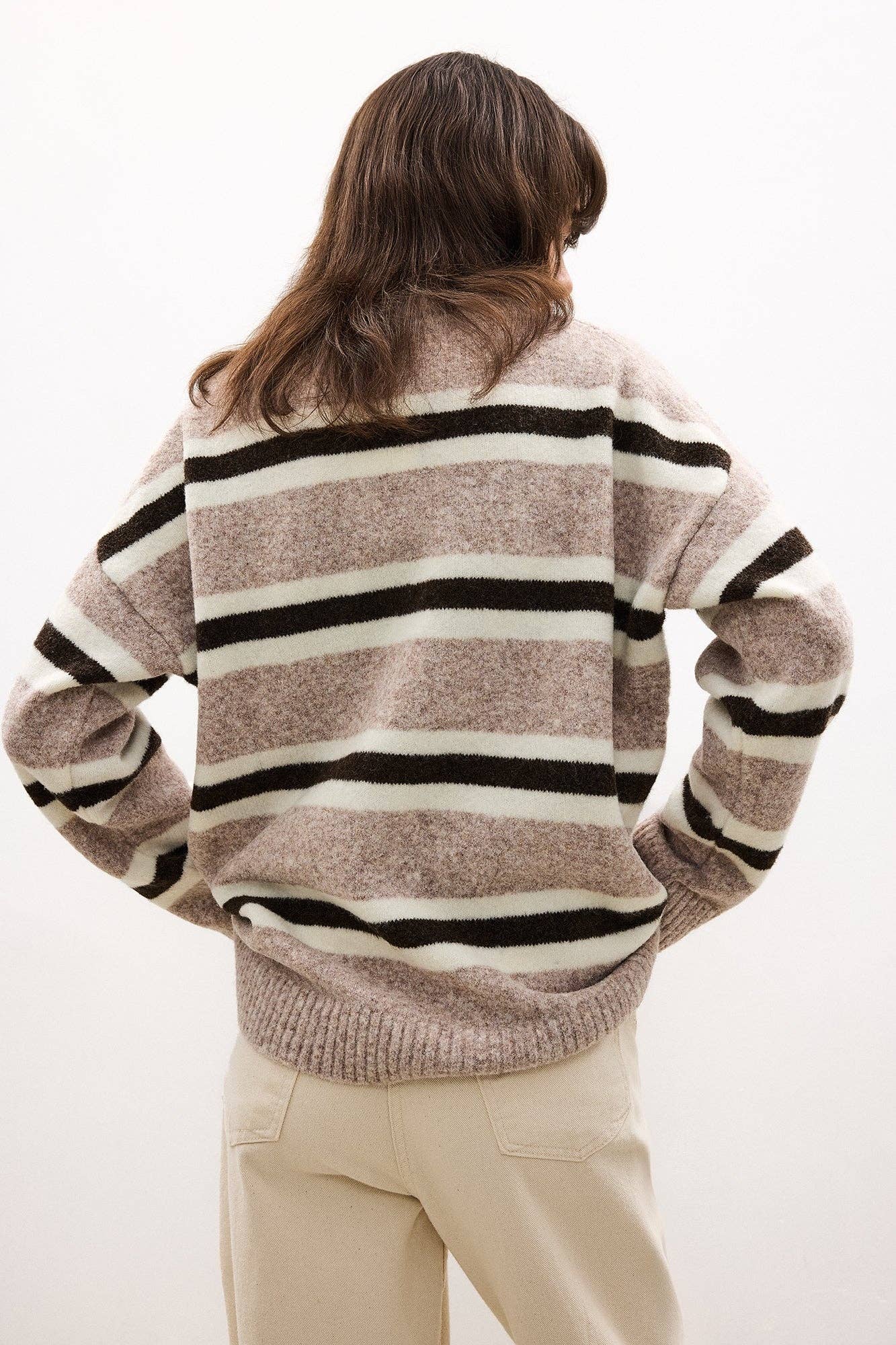 Striped Knit Sweater