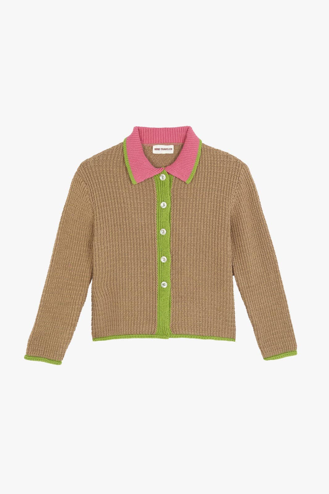 Tina Beige Cotton Cardigan