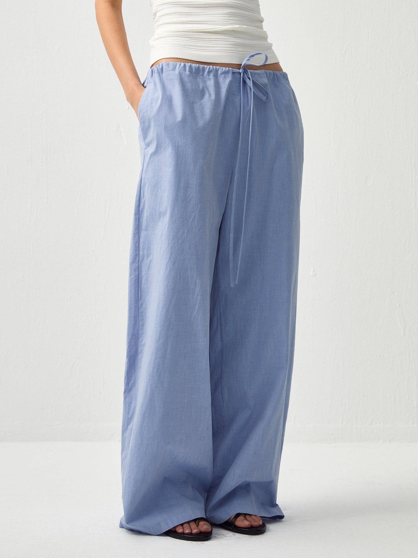 Relaxed Straight-Leg Cotton Trousers