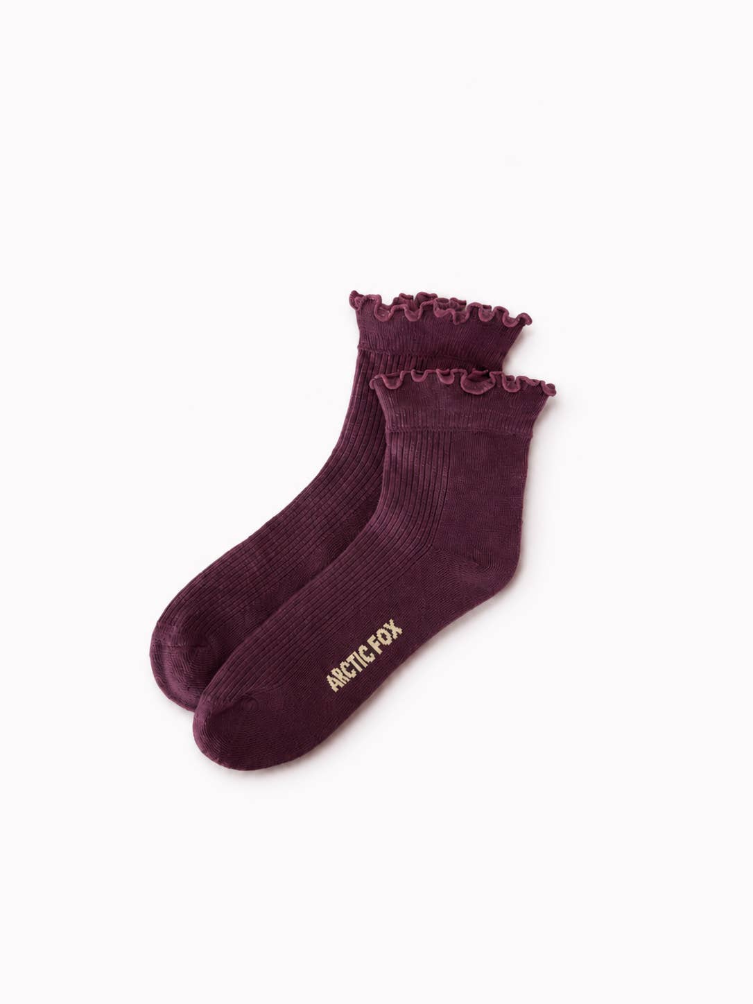 Ruffle Sock - 100% Bamboo - Cherry - AW26