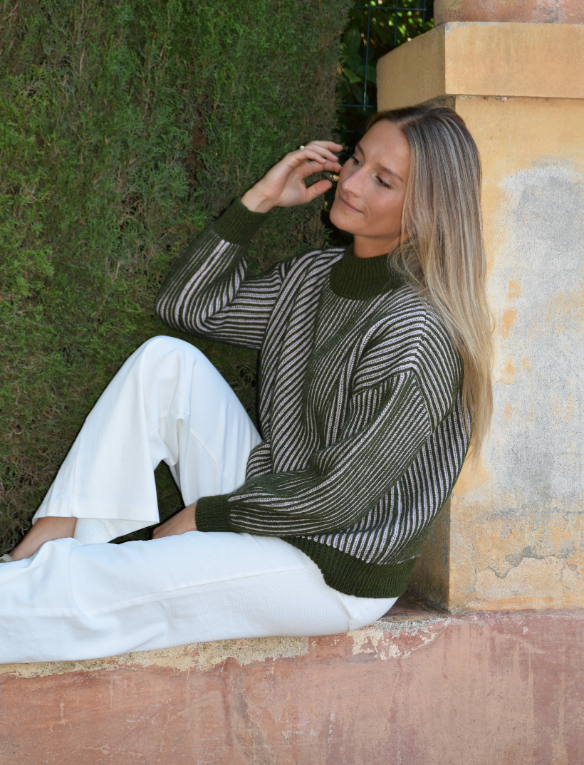 Emma Khaki and Pink Jersey: L