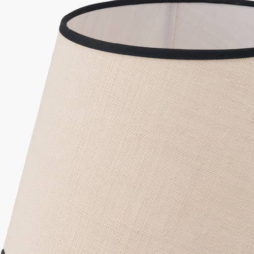 Cream Jute Scalloped Edge Lampshade - 40cm