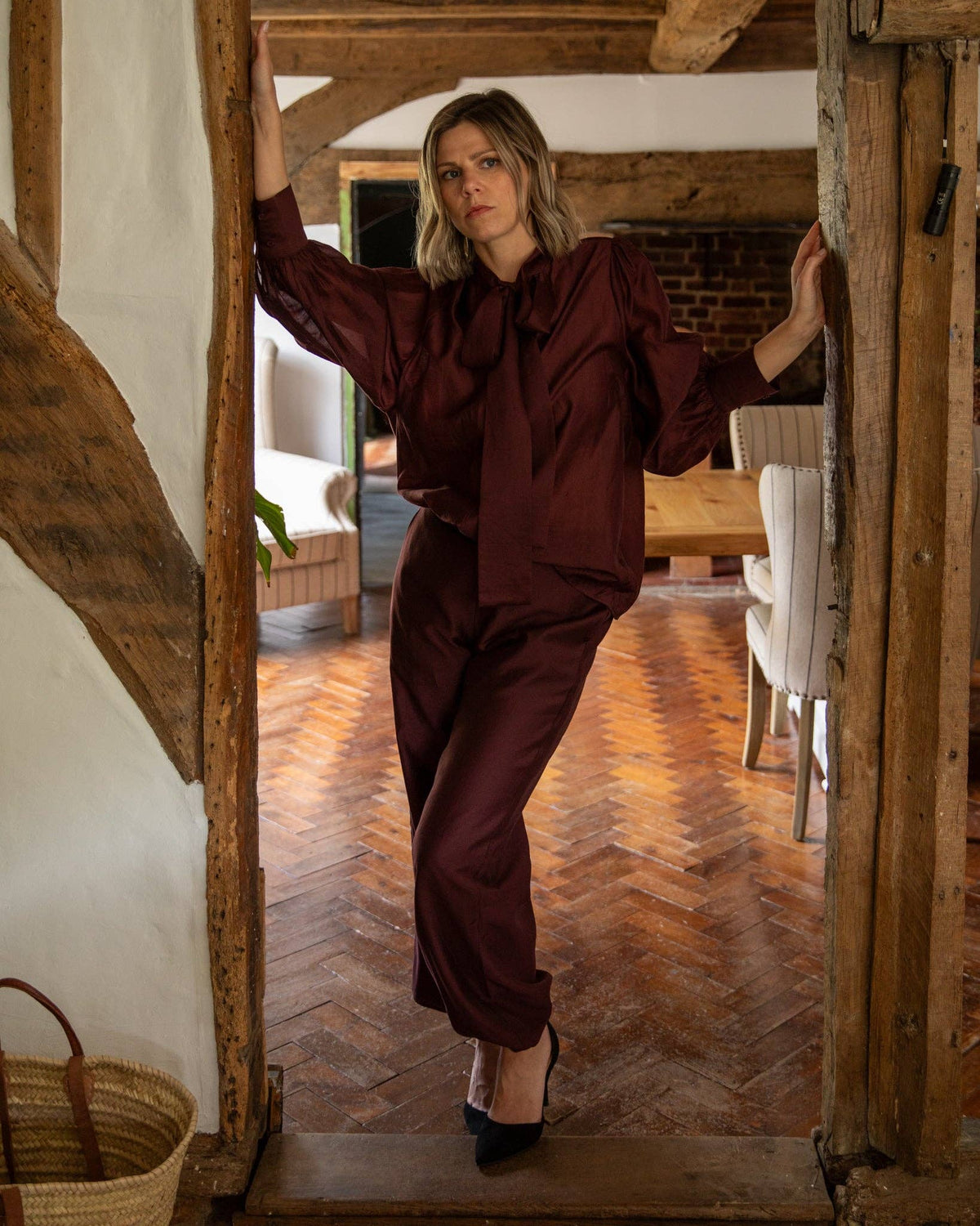 Frances Shirt | Burgundy
