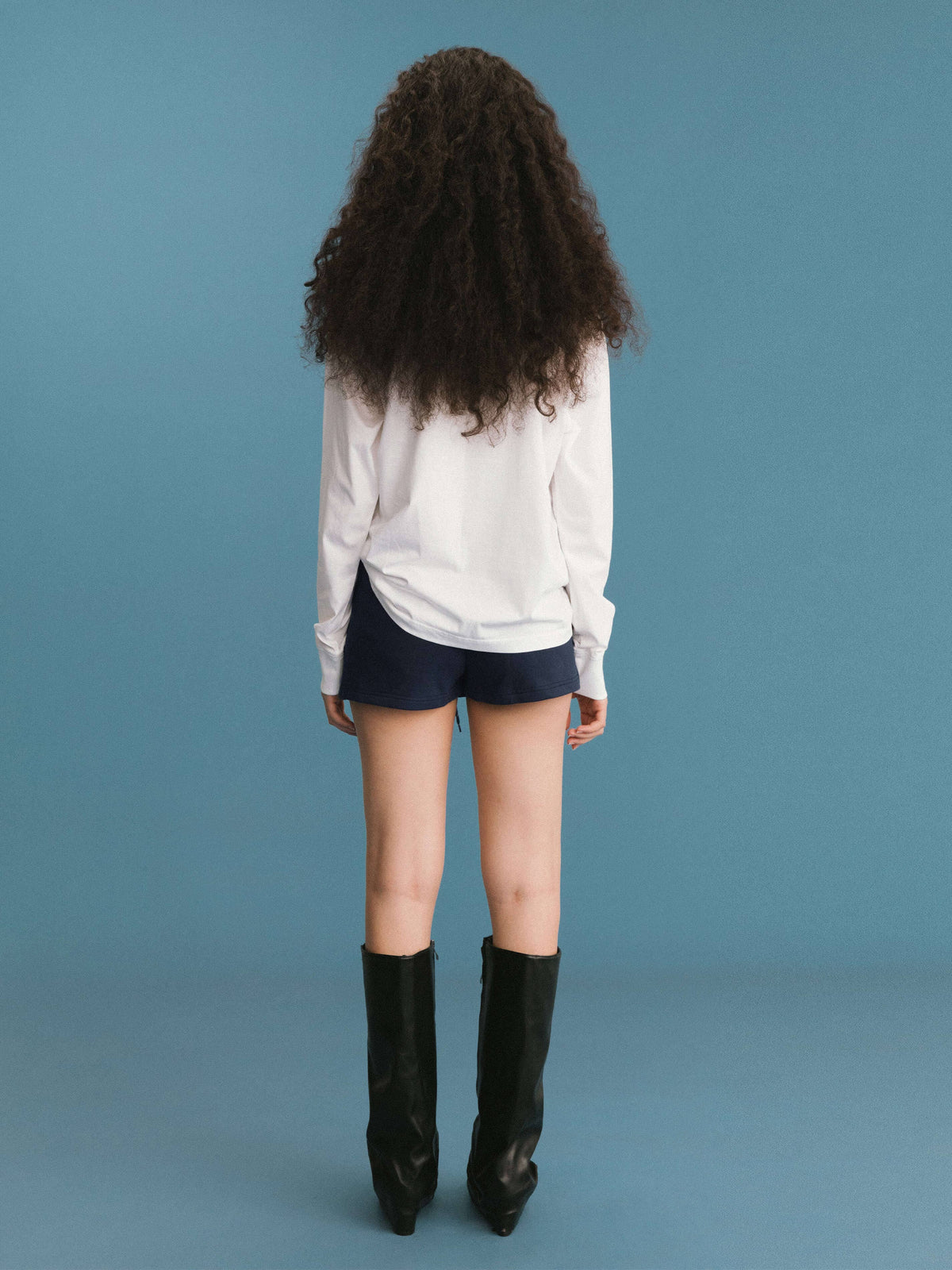 ONE BY CUBIC White Oversized Long Sleeved T-shirt