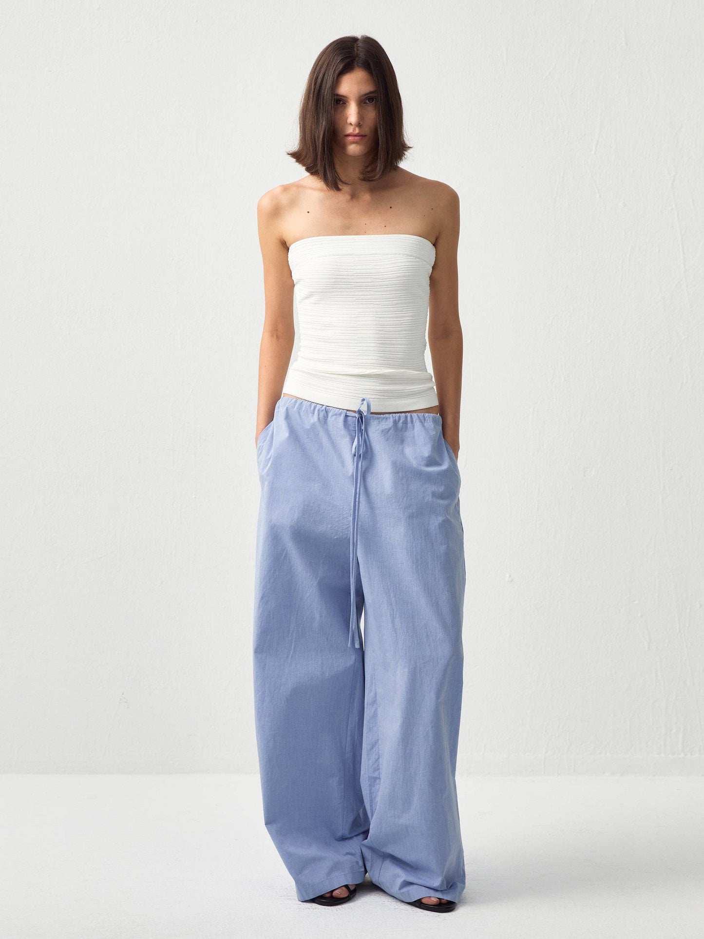 Relaxed Straight-Leg Cotton Trousers