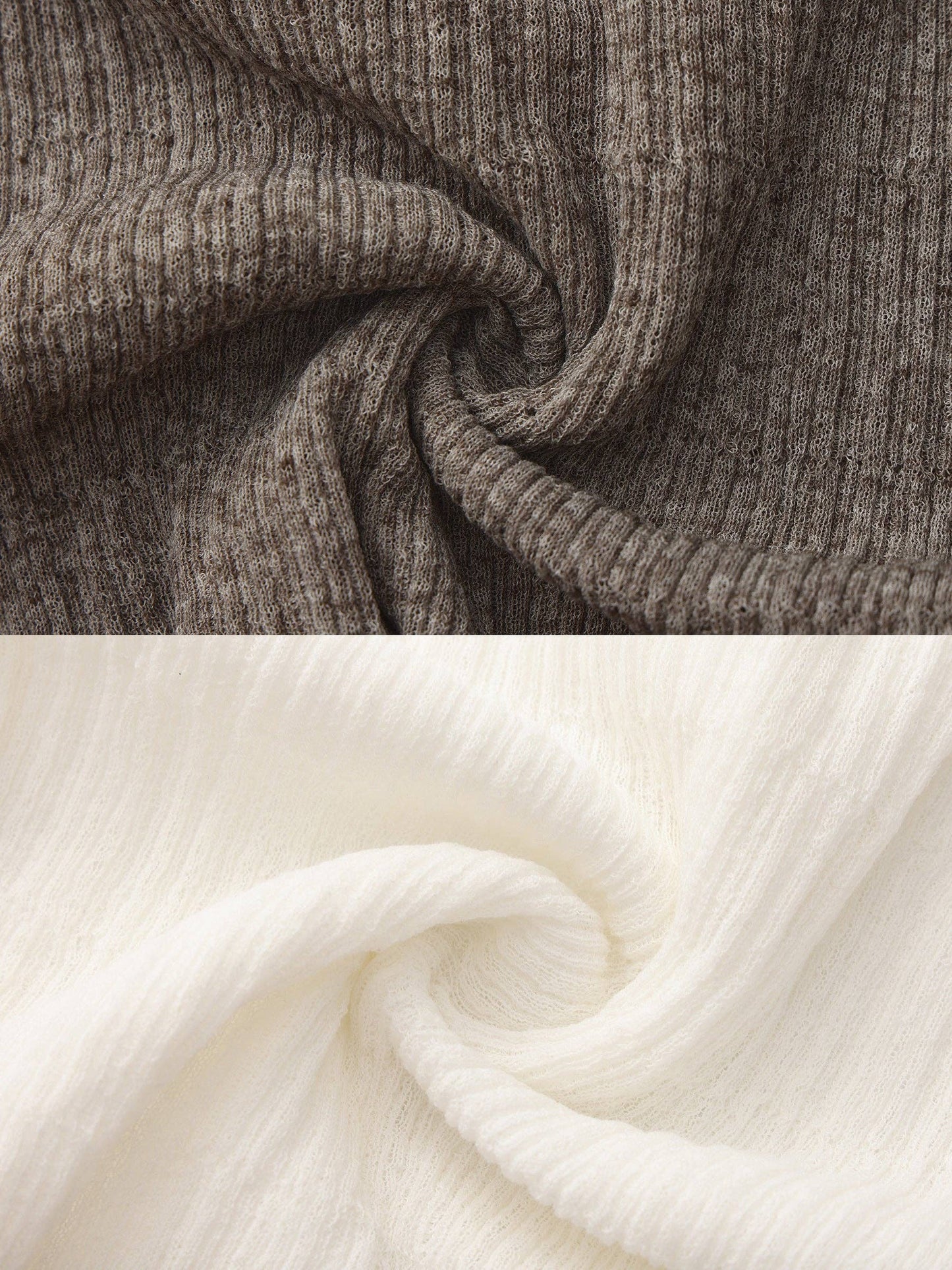 Linen Collared Long-Sleeved Knit Sweater