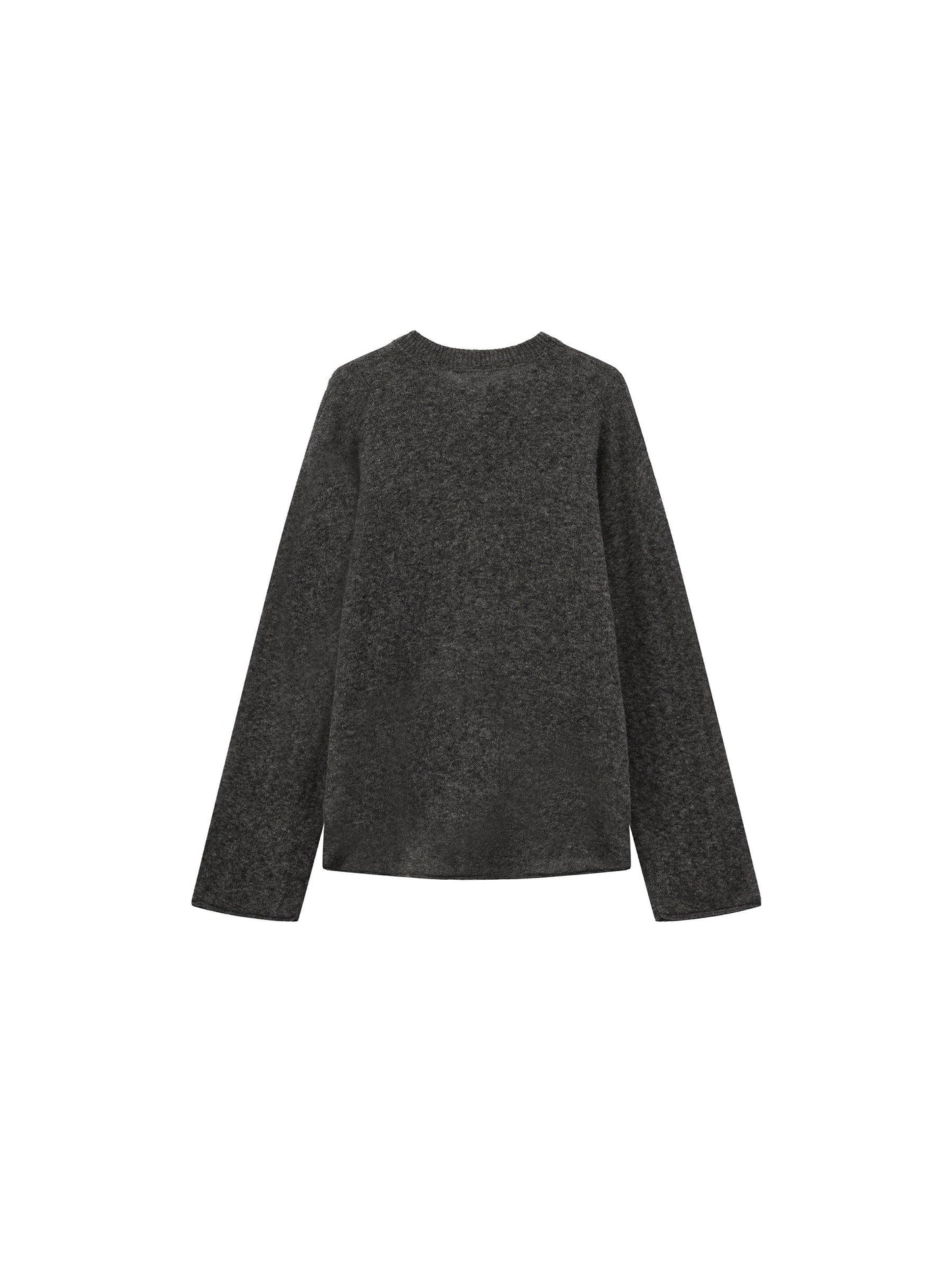 Henley Neck Loose-Fit Long-Sleeve Cover-Up