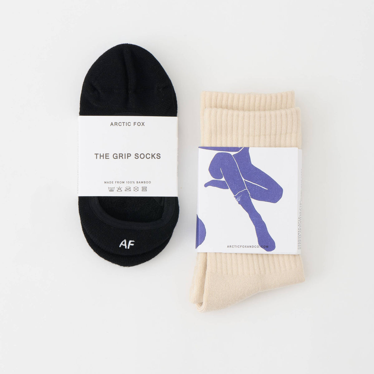 Pilates Yoga Crossover Grip Socks - AW26