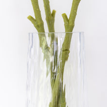 Load image into Gallery viewer, Glass Vase Clear Ripple Tall
