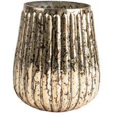 Load image into Gallery viewer, Fluted Antique Gold Votive Medium
