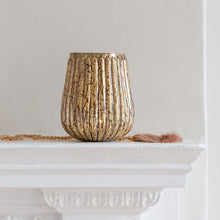Load image into Gallery viewer, Fluted Antique Gold Votive Medium
