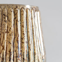 Load image into Gallery viewer, Fluted Antique Gold Votive Medium
