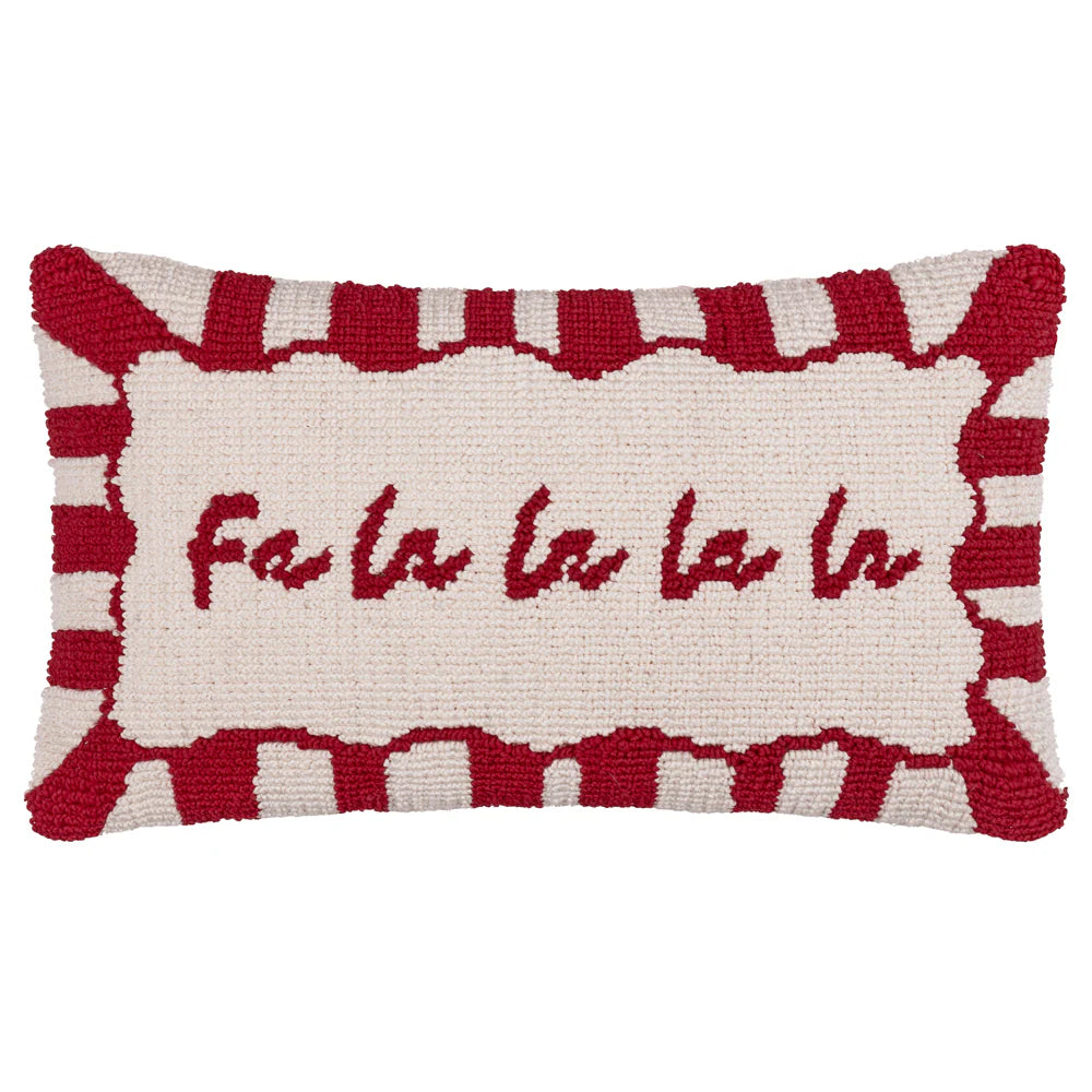 Candy Fa La La Tufted Cushion Red/White
