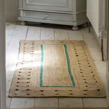 Load image into Gallery viewer, Jute Runner with Green Stripe
