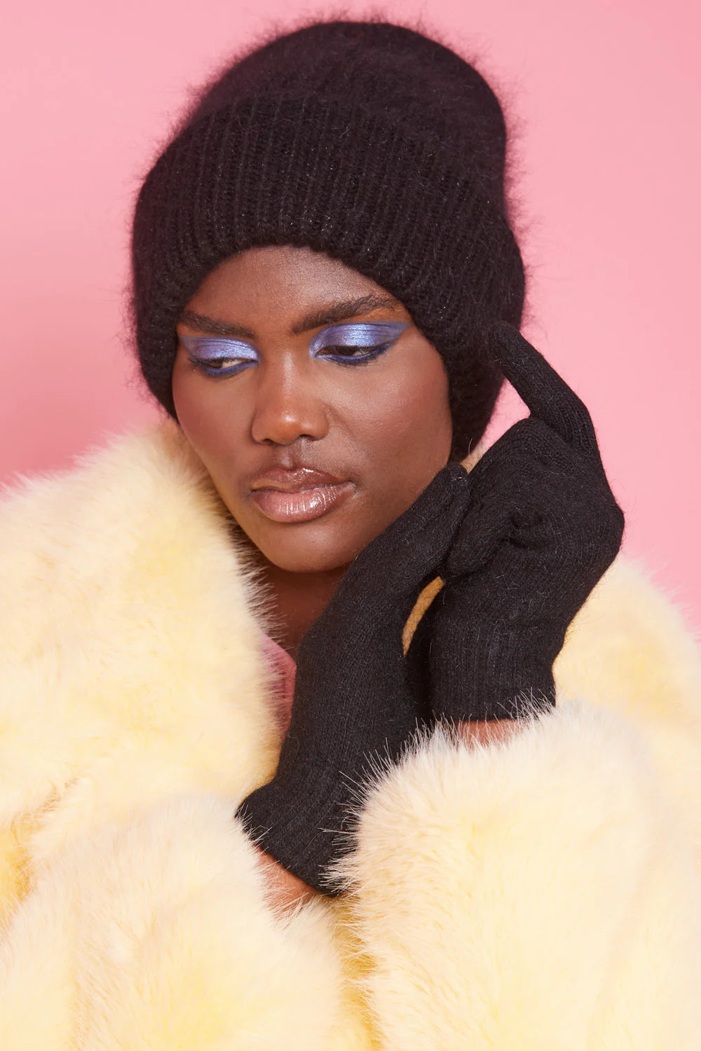 Cashmere blend gloves