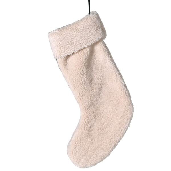 Cream Boucle Stocking