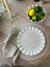 Load image into Gallery viewer, White Ruffled Cake Plate
