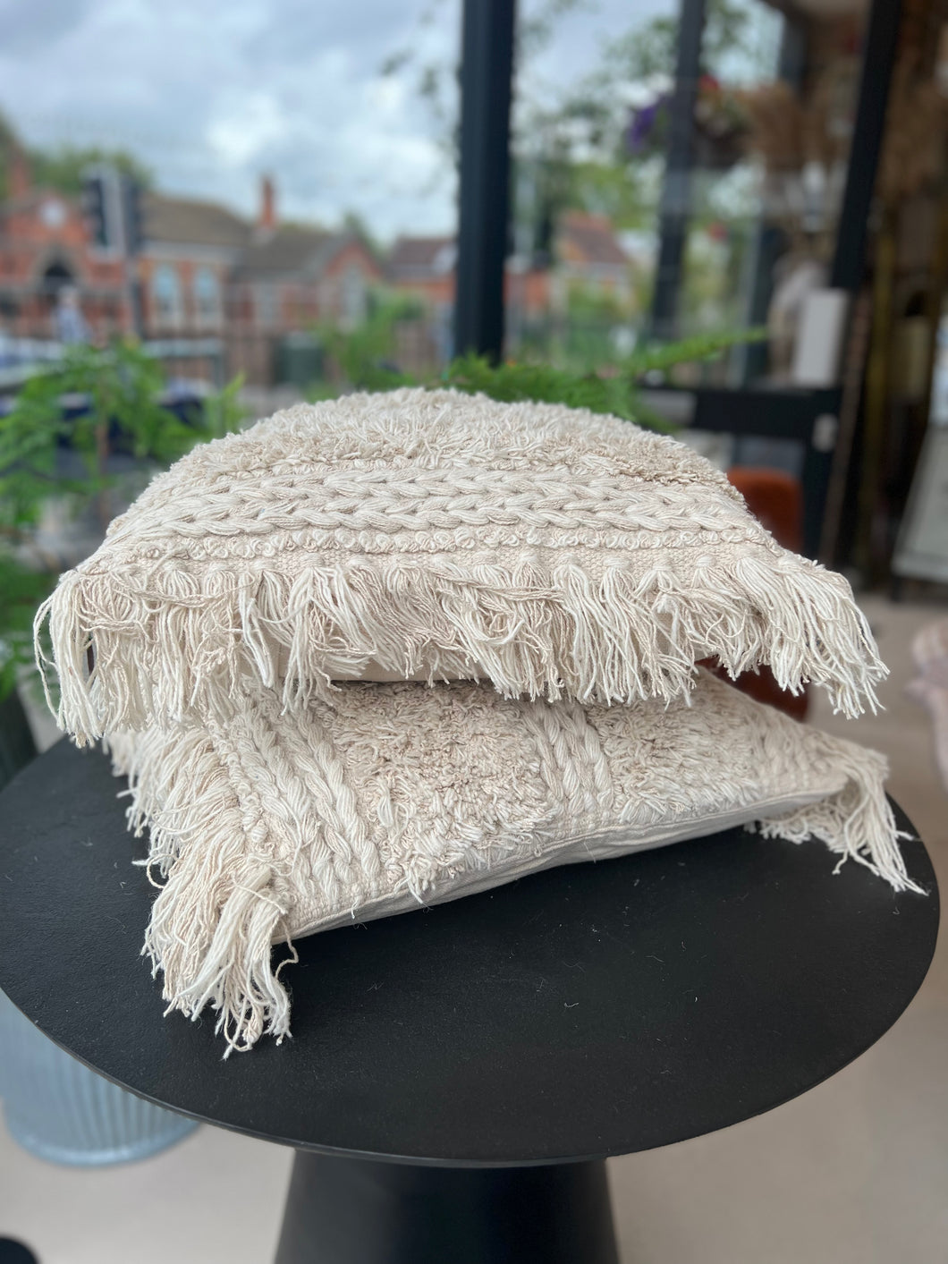 Natural Tassel Cushion