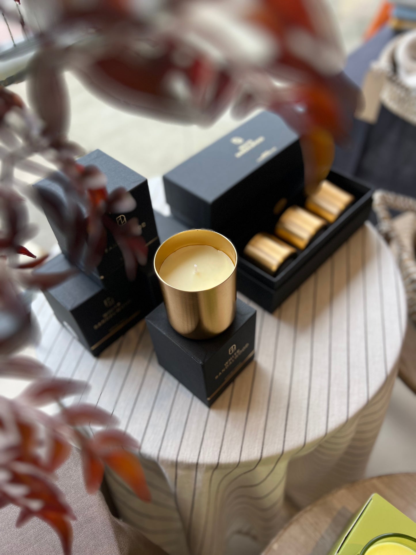 Set of 3 White Sandalwood Candle