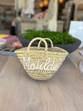 Load image into Gallery viewer, Personalised Small Straw Baskets
