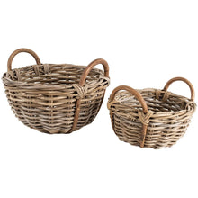 Load image into Gallery viewer, Round Eleda Basket with Handles Set of 2
