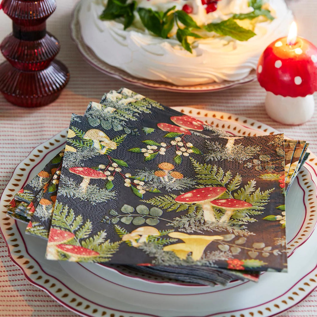 Woodland Forest Mushroom Napkins