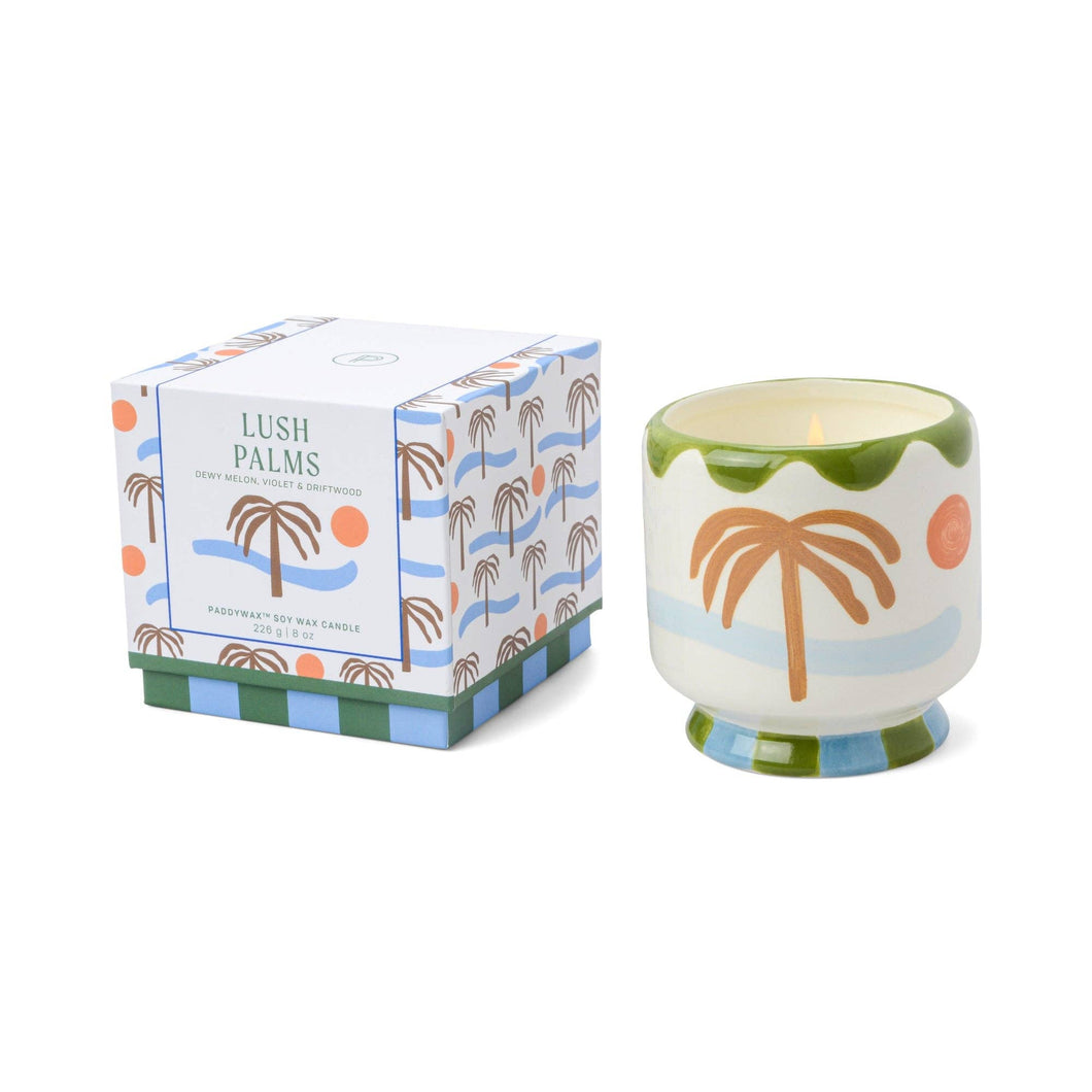 A Dopo Palm Tree Ceramic Candle - Lush Palms - MarramTrading.com