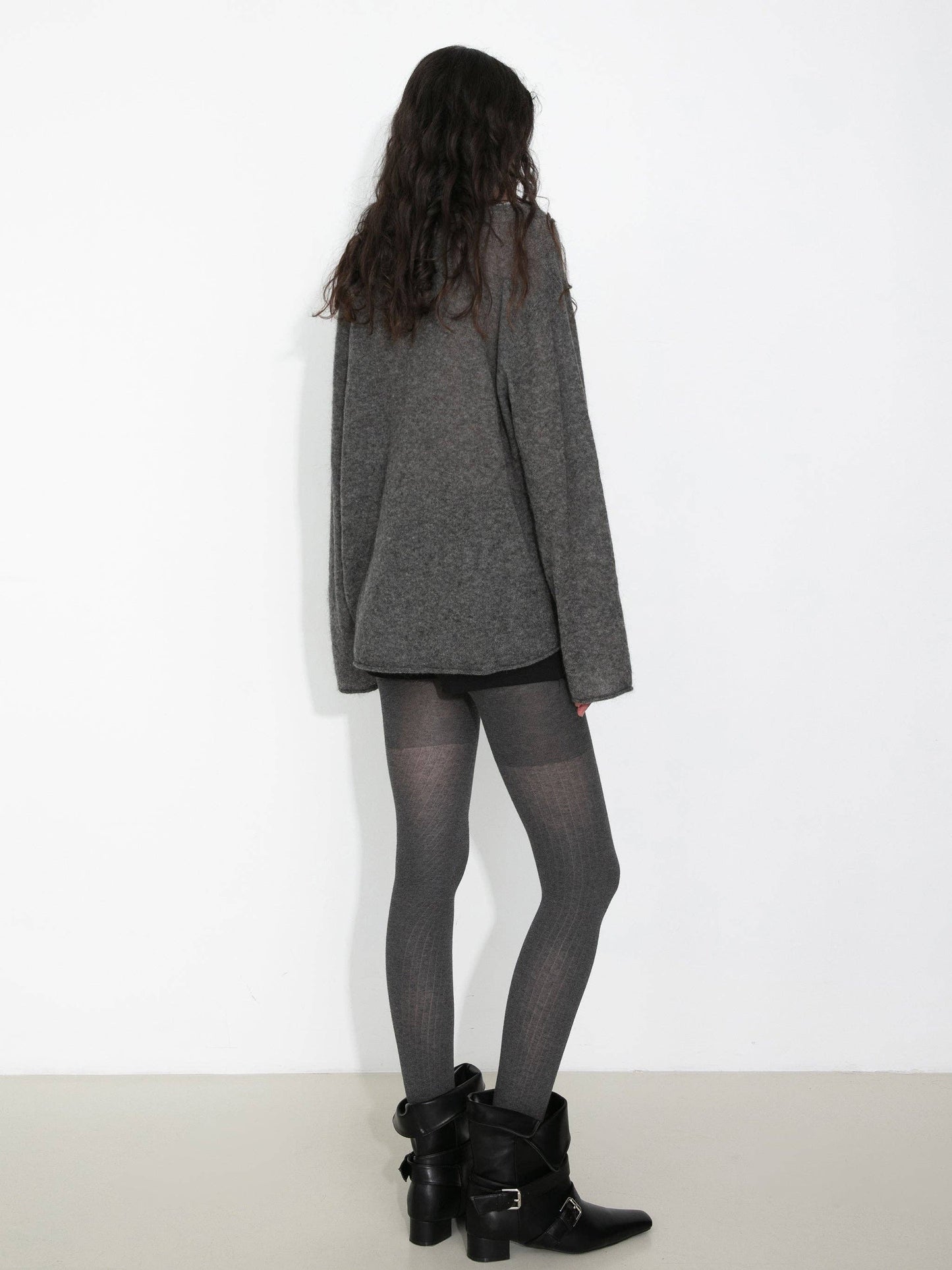 Henley Neck Loose-Fit Long-Sleeve Cover-Up