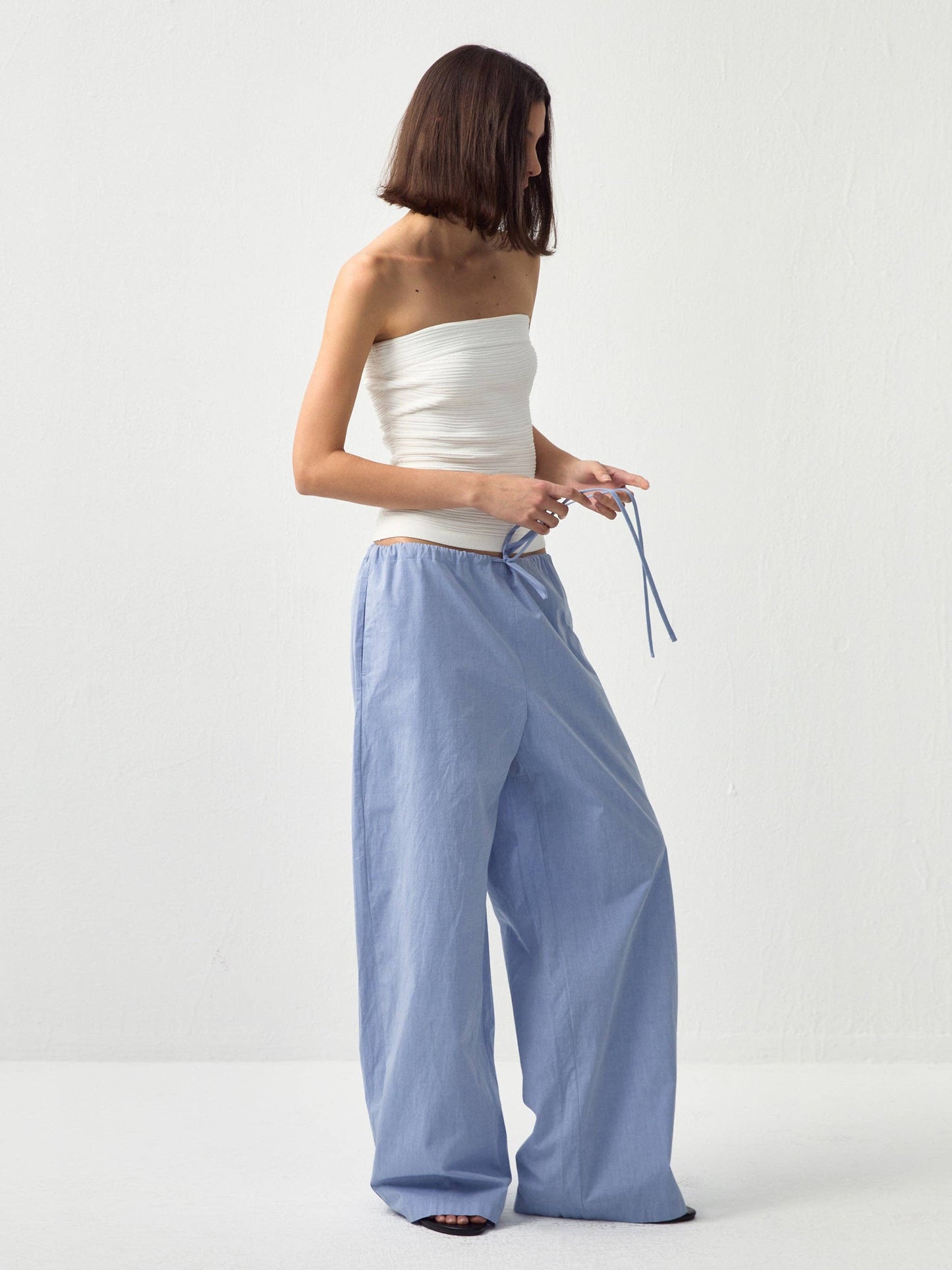 Relaxed Straight-Leg Cotton Trousers