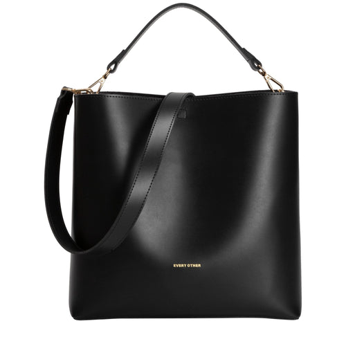 Adjustable Slouch Tote Bag Black - MarramTrading.com