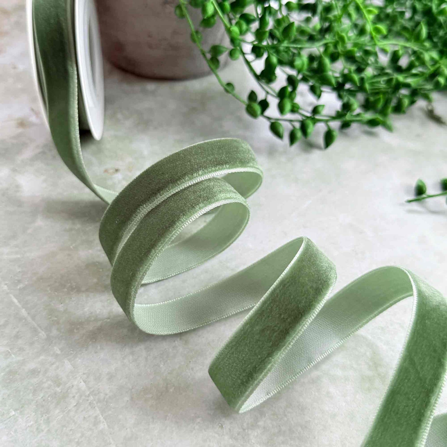 Hunter Green Velvet Ribbon - Various Widths | 3 Meter Roll
