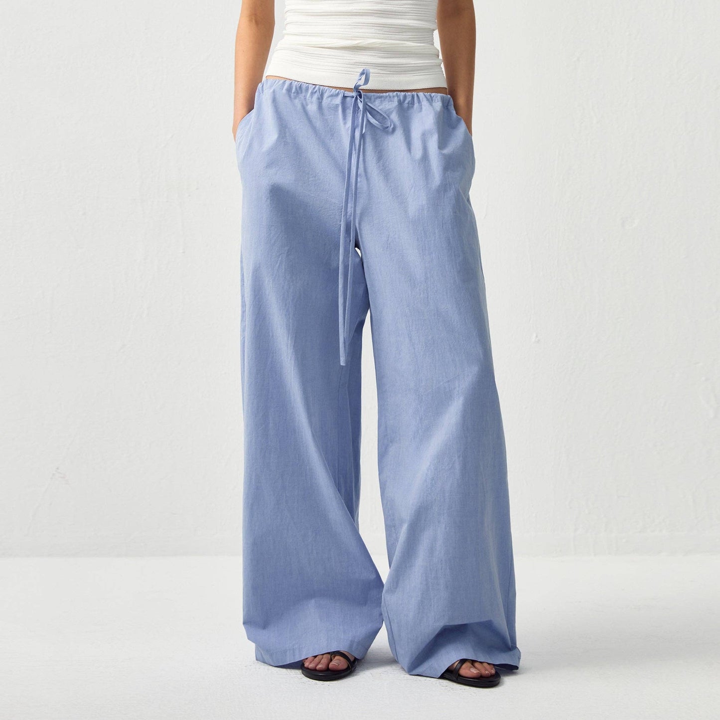 Relaxed Straight-Leg Cotton Trousers