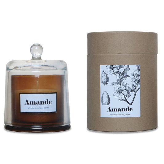 Amber bell candle small sweet almond - MarramTrading.com