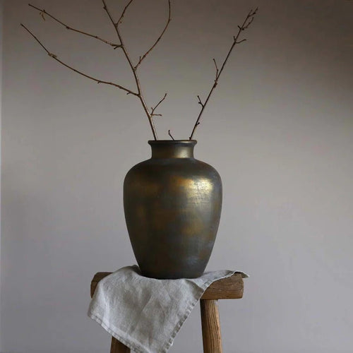 Antiqued Bronze vase - MarramTrading.com