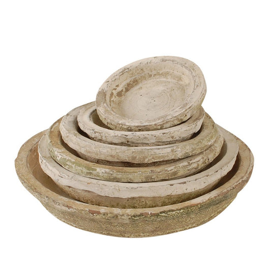 Antiqued Whitestone Saucer d:16cm - MarramTrading.com