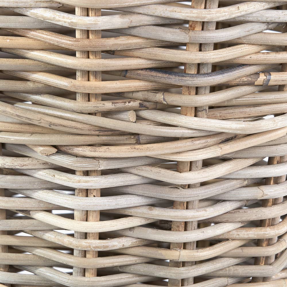 Kubu Rattan Round Waste Paper Bin