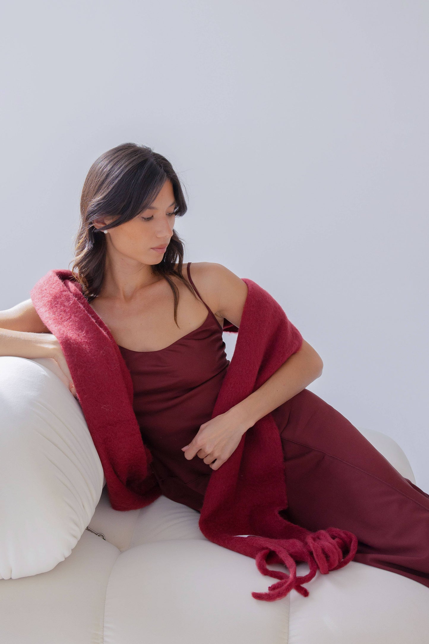 The Reykjavik Scarf - 100% Recycled - Burgundy