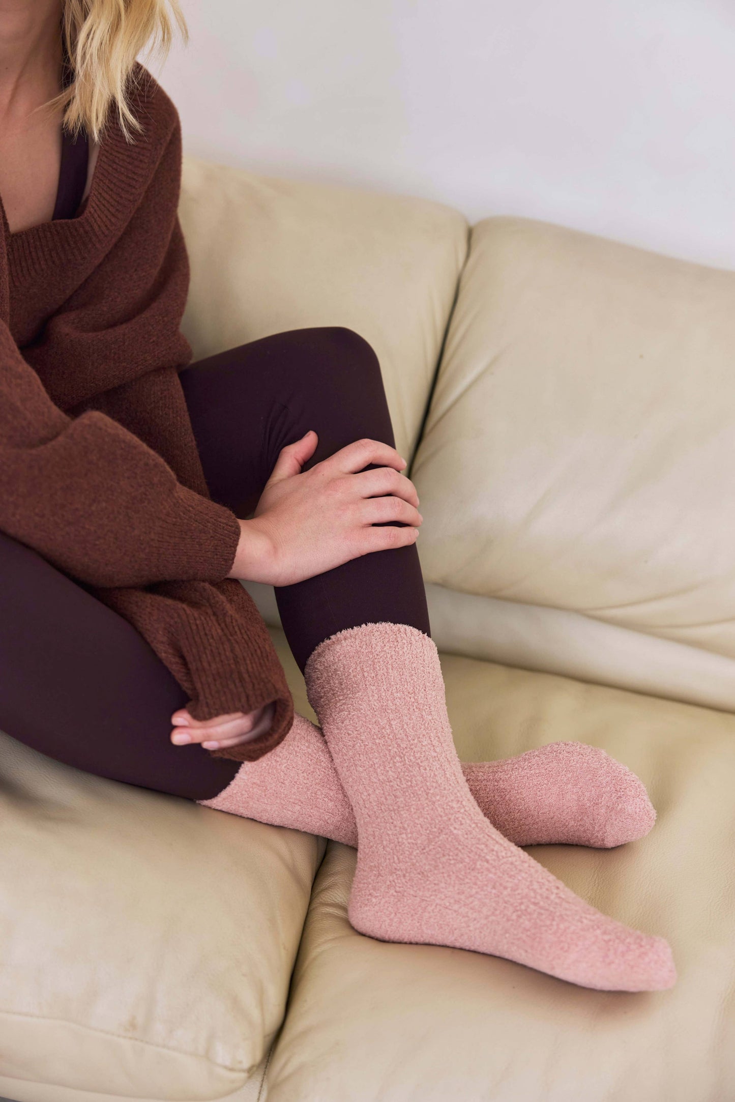 Cosy Socks - 100% Recycled - Muted Pink - AW25