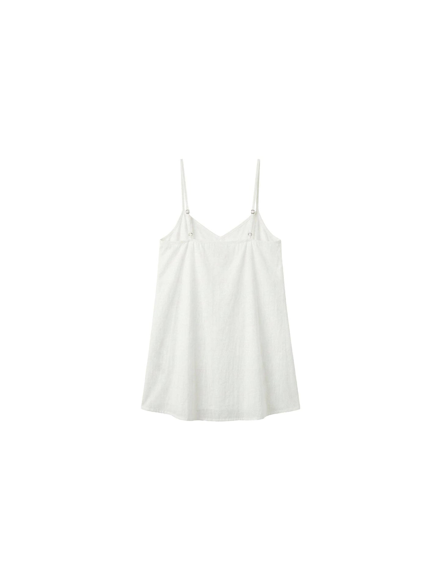 Lyocell-Blend V-Neck Pleated Camisole