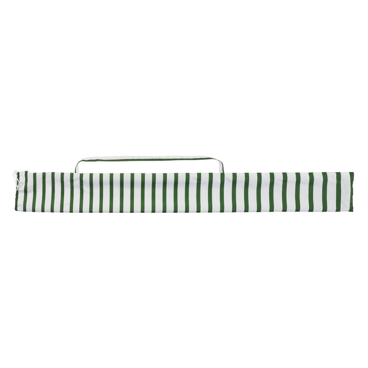 Beach/Garden Umbrella - Green/White Stripe - MarramTrading.com
