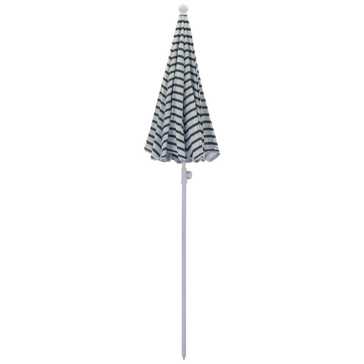 Beach/Garden Umbrella - Green/White Stripe - MarramTrading.com