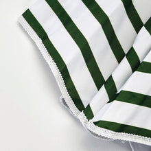 Load image into Gallery viewer, Beach/Garden Umbrella - Green/White Stripe - MarramTrading.com
