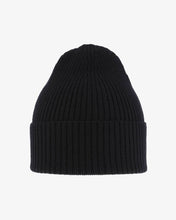Load image into Gallery viewer, Beanie in merino wool - Black - MarramTrading.com
