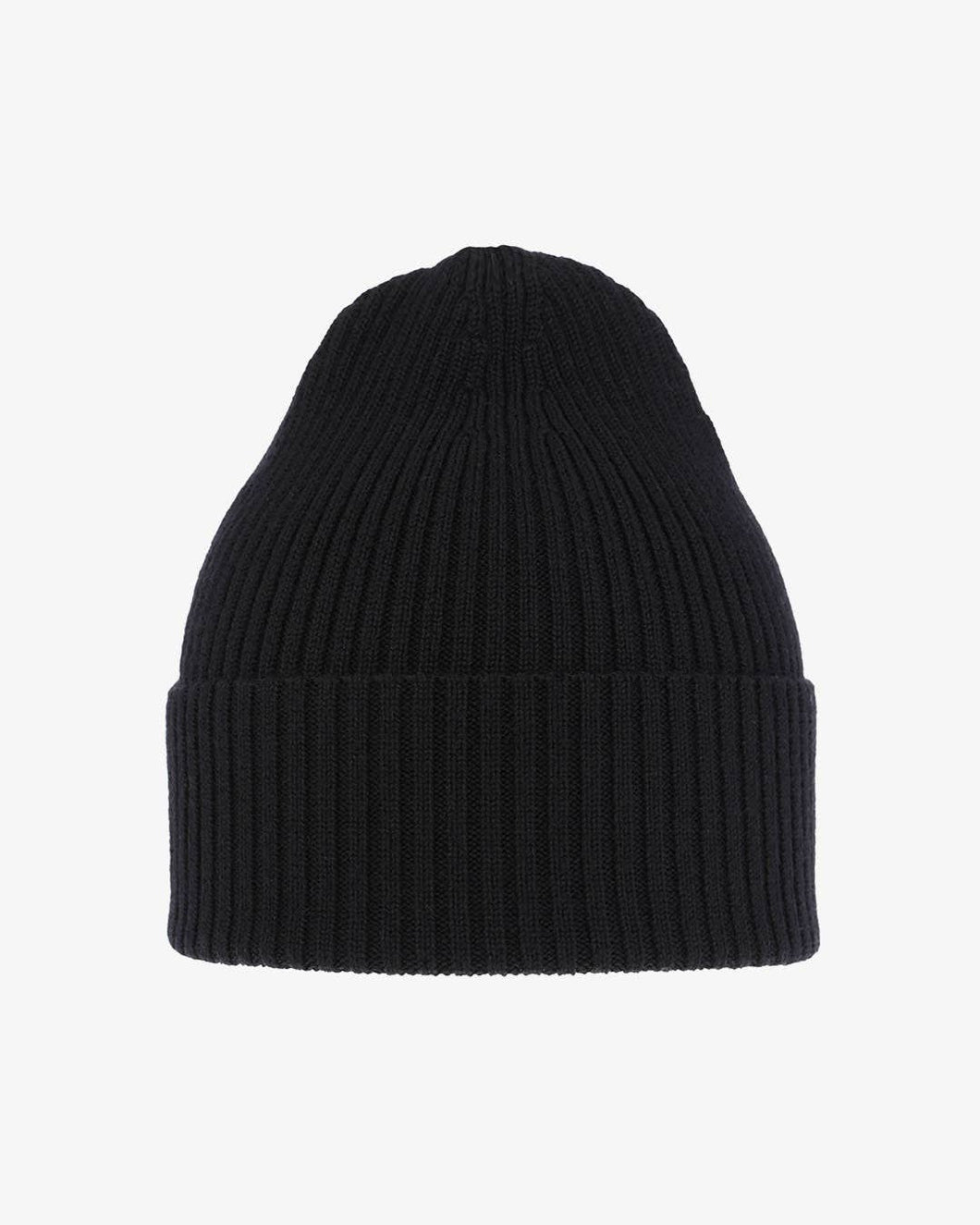 Beanie in merino wool - Black - MarramTrading.com