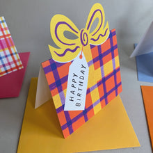 Load image into Gallery viewer, Birthday Bow Shaped Greeting Card - MarramTrading.com

