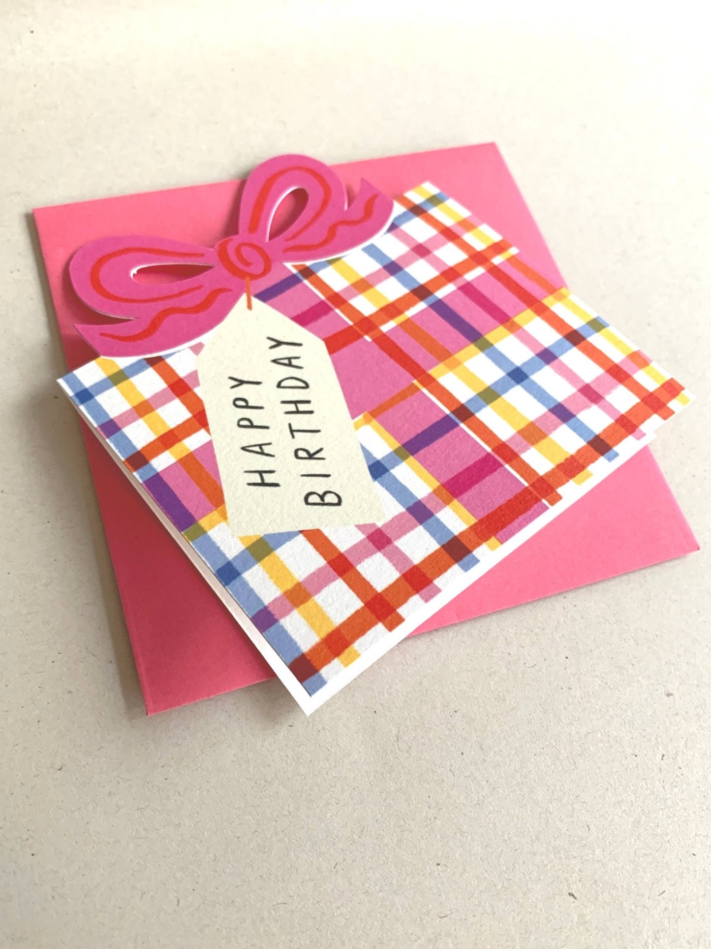 Birthday Bow Shaped Greeting Card - MarramTrading.com