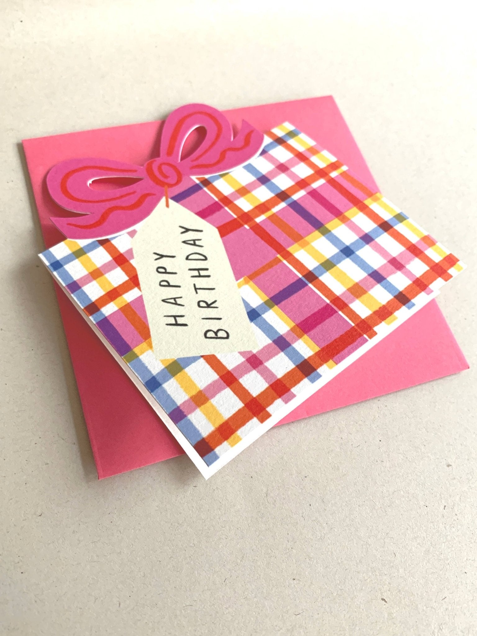 Birthday Bow Shaped Greeting Card - MarramTrading.com